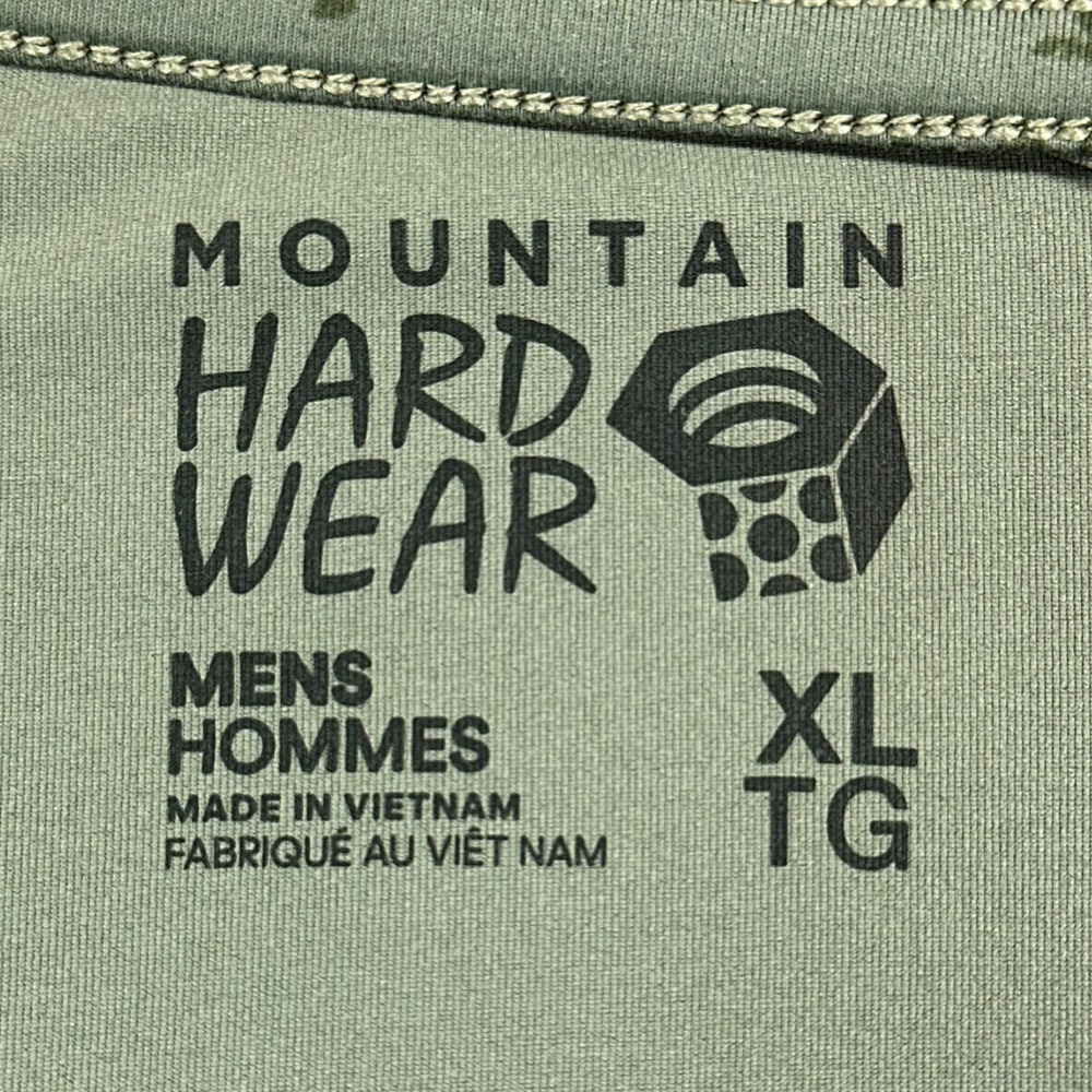 Mountain Hardwear Wicked Tech Shirt Mens XL Green Camo Long Sleeve Performance - Picture 2 of 9